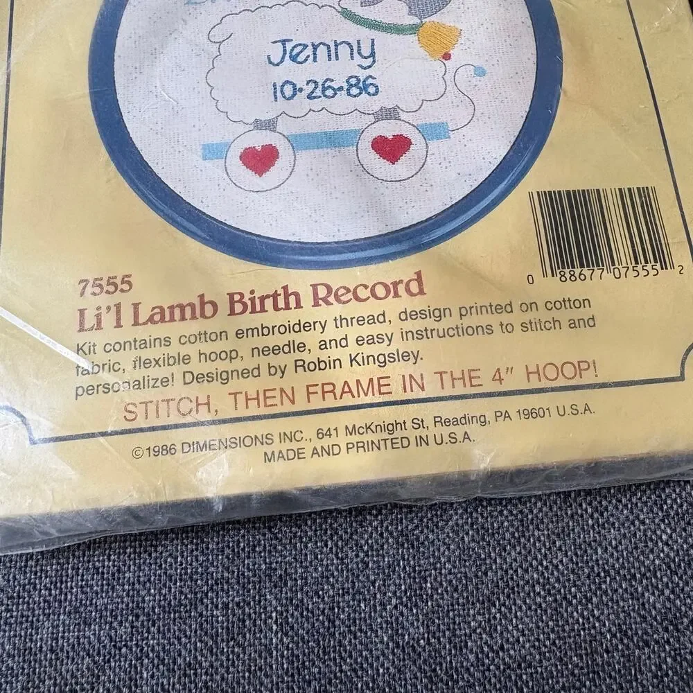 Vintage stamped embroidery